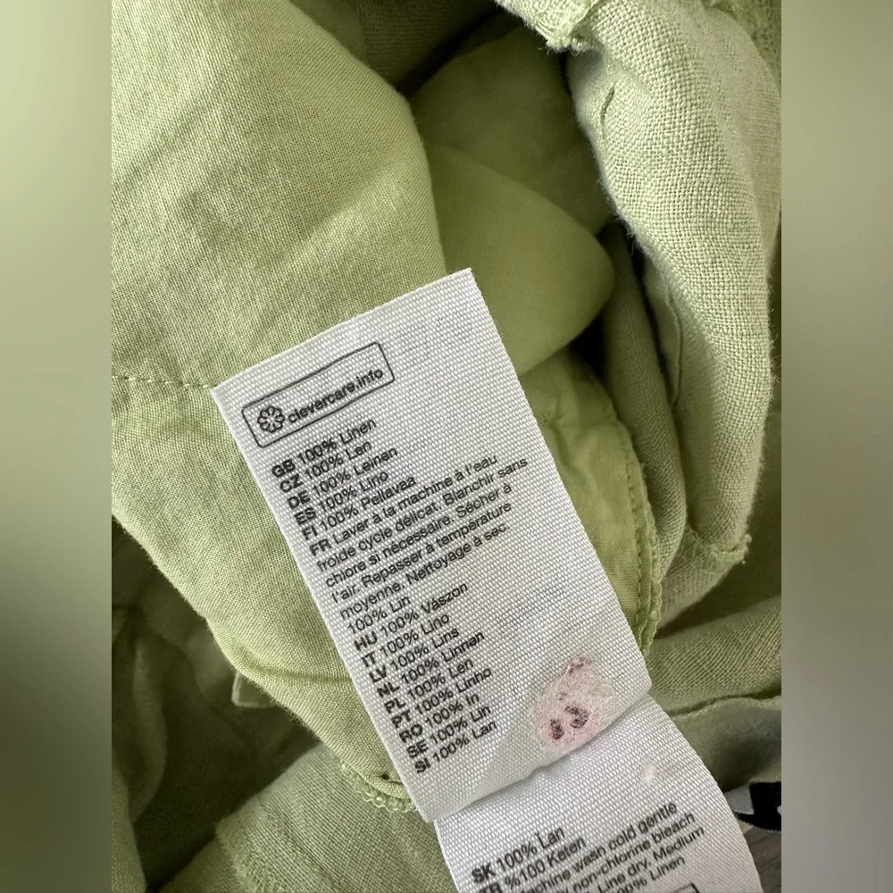 & Other Stores (Los Angeles Atelier) - Sage Green Linen Romper - 2 US - Picture 8 of 8